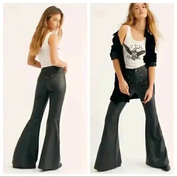 Free People moonchild vegan flare pants - Picture 1 of 5